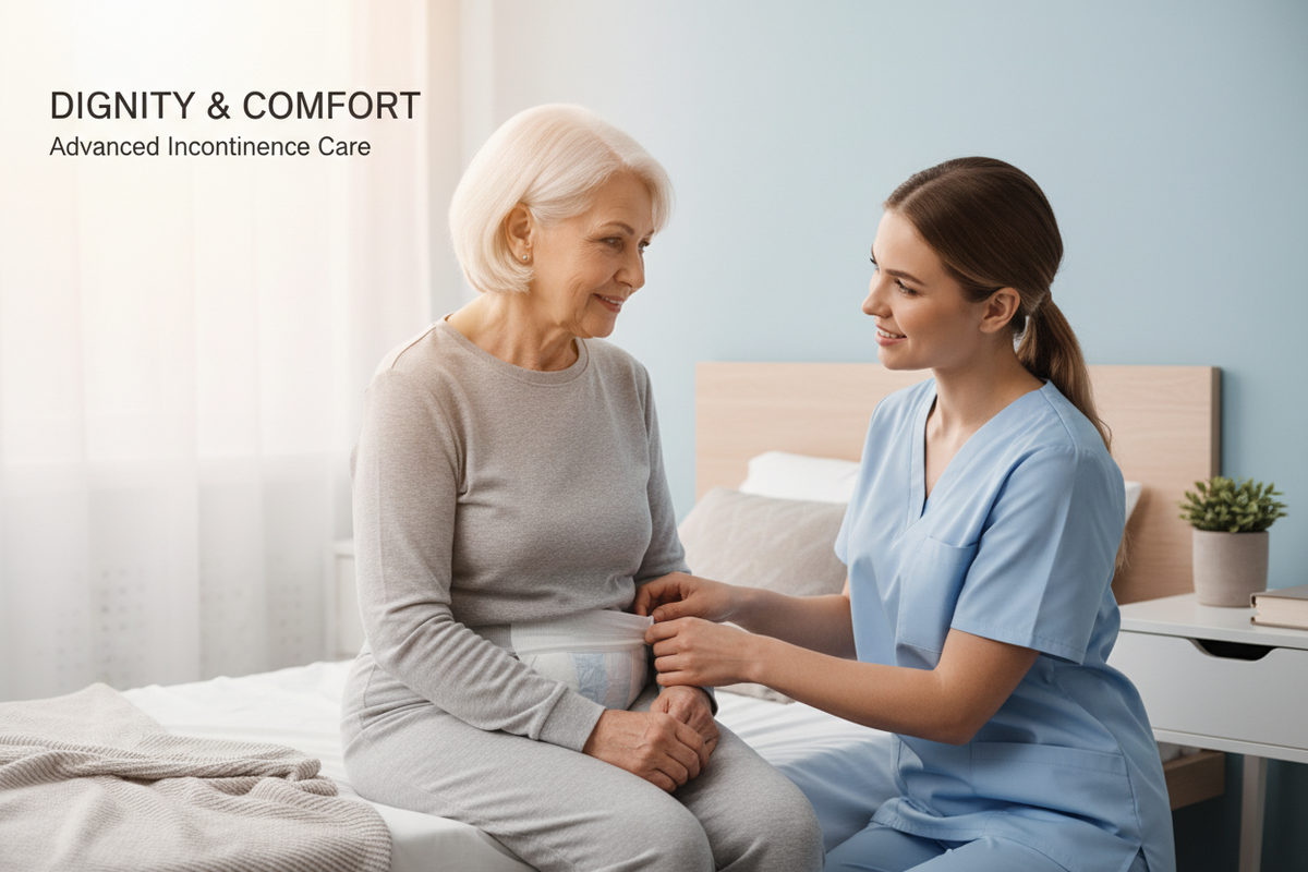 Incontinence Protection with Tabs, Maximum Absorbency, L