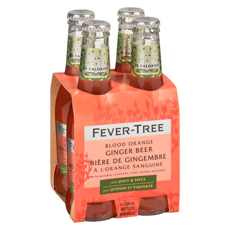 Fever-Tree Blood Orange Ginger Beer - 4x200ml