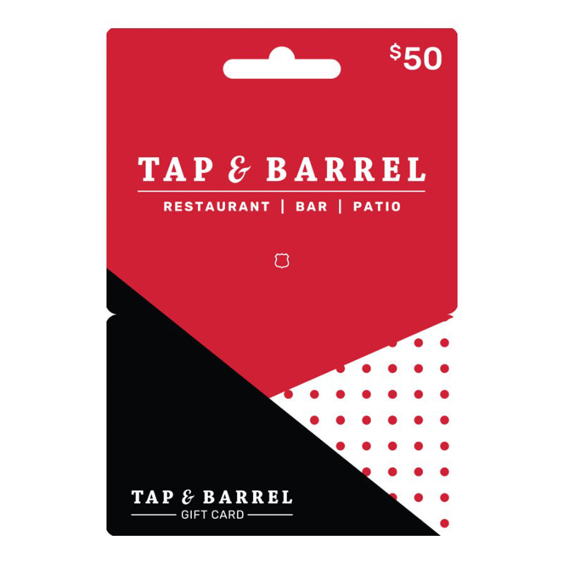 Tap & Barrel Gift Card - $50