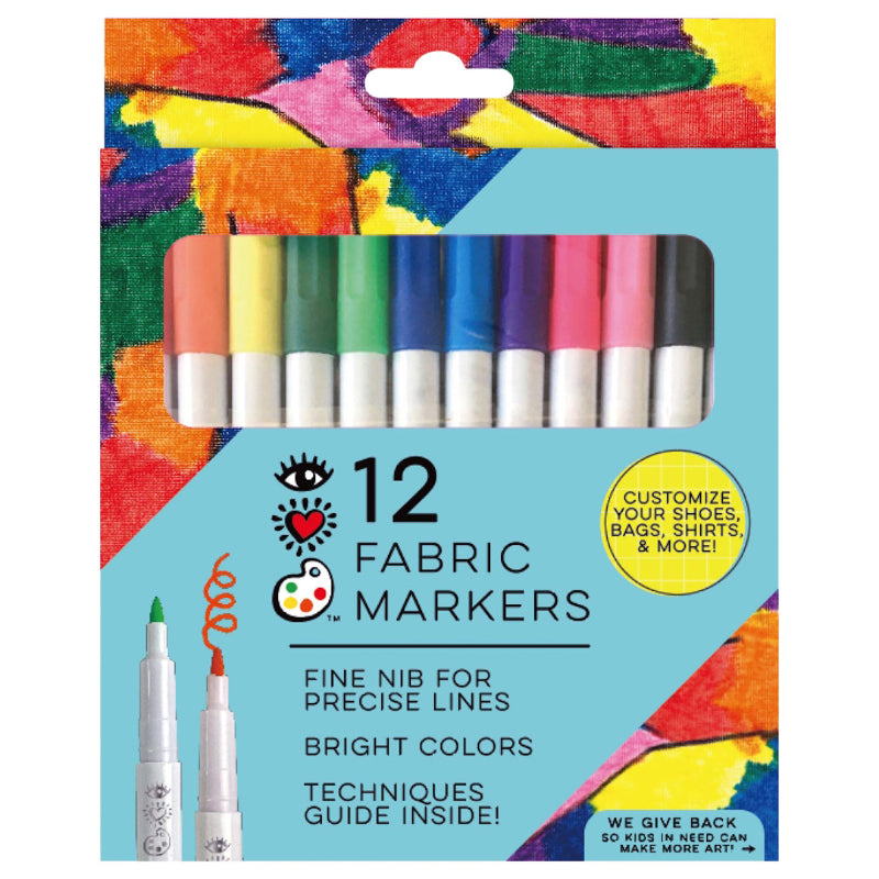 iHeart Fine Nib Fabric Markers - 12s