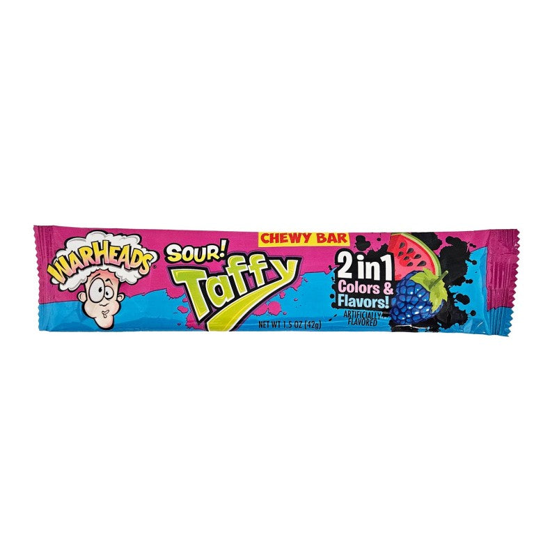 Warheads Taffy Sour 2 in 1 Chewy Bar - 42g