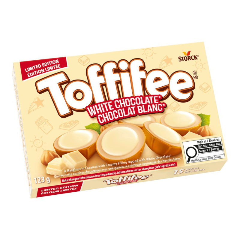 Toffifee Limited Edition Candy - White Chocolate - 15's - 123g