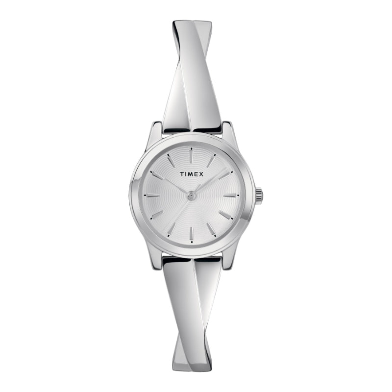 Timex Fashion Wristwatch - Silver-Tone/Chrome - TW2R98700ZA