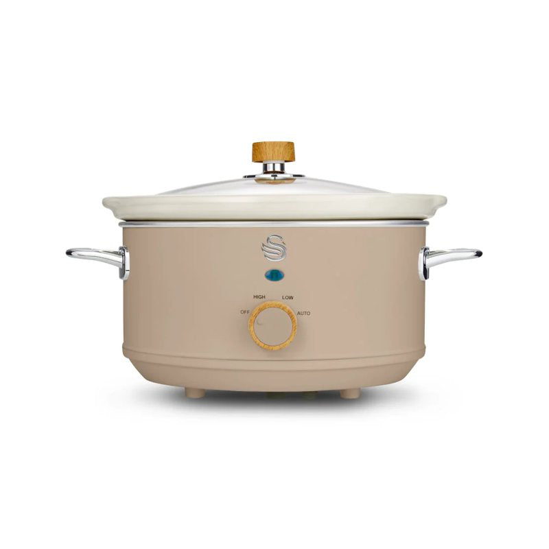 Swan Nordic Slow Cooker - 3.5L - Oatmeal - SF17021OAT