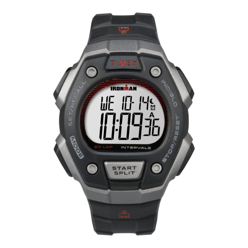 Timex Ironman Classic 50 Wristwatch - Silver-Tone/Black - TW5K859009J