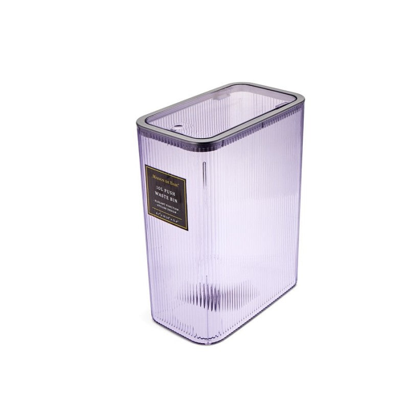Maison de Base Waste Basket - 10L - Lavender, Transparent