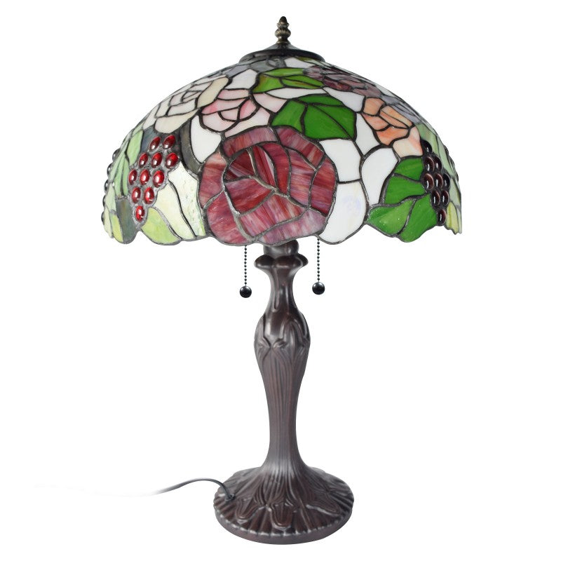 Collection by London Drugs Stained Glass Lamp - Flowers & Grapes