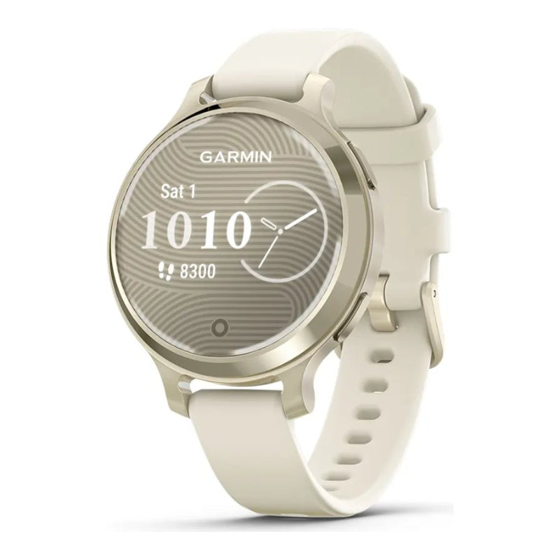 Garmin Lily 2 Active Smartwatch - Lunar Gold with Bone Band