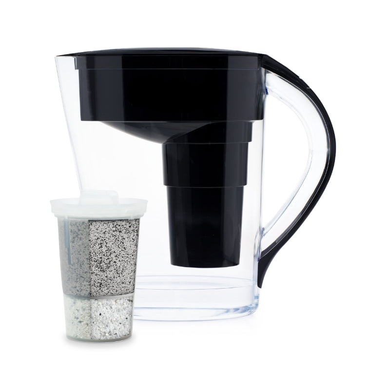 Santevia MINA Water Filter Jug - Black - 2L