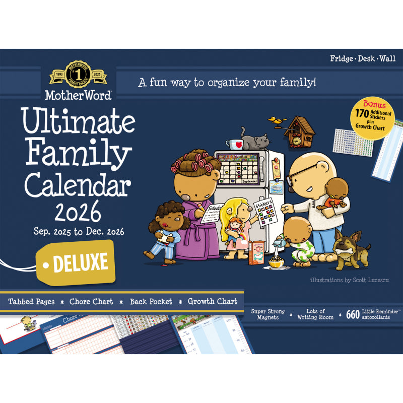 MotherWord Ultimate Family Calendar 2026 - Deluxe
