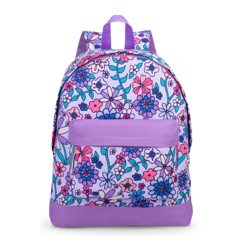 Trailblazer Poly Backpack - Purple Floral Print