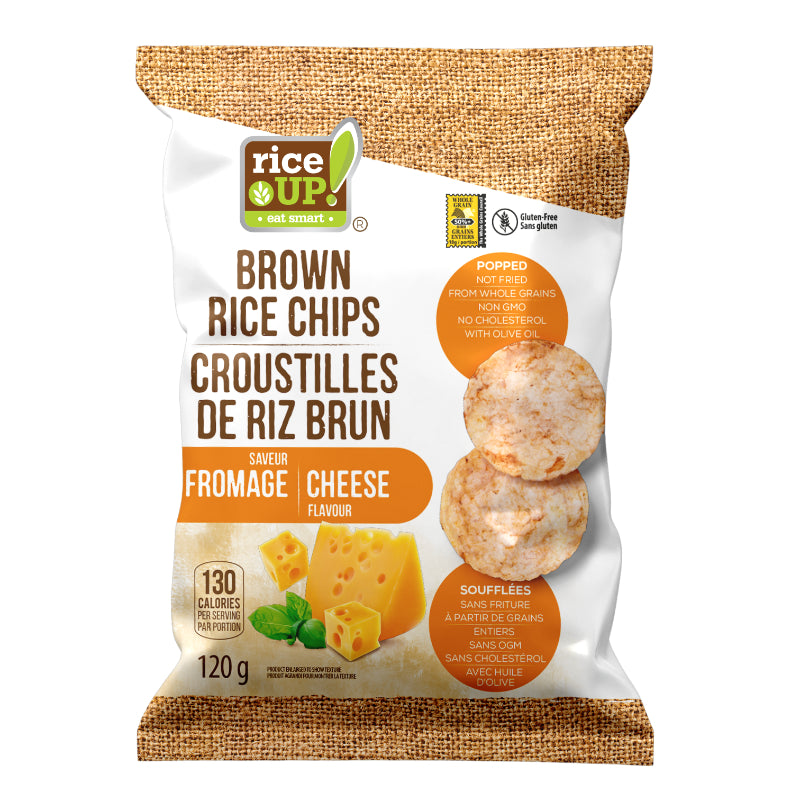 rice UP! eat smart Brown Rice Chips - Cheese Flavour - 120g