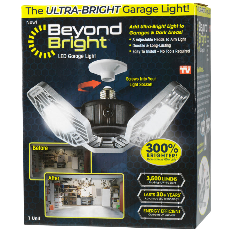 Beyond Bright LED Garage Light - Black - BEBR-MC4