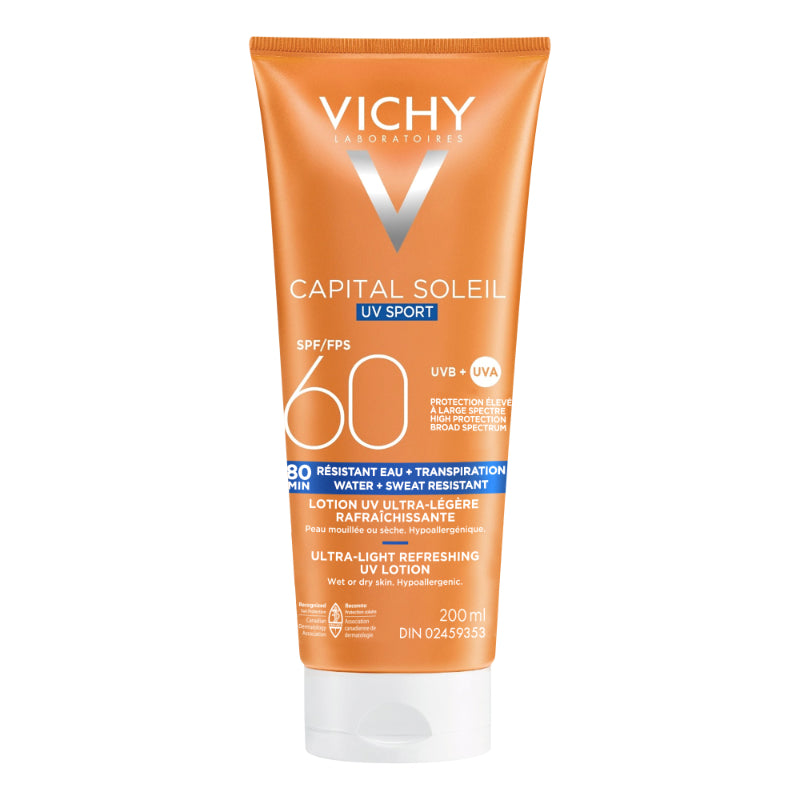 Vichy Capital Soleil Sport Ultra-light Refreshing UV Lotion - SPF 60 - 200ml