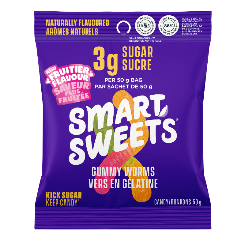 Smart Sweets Gummy Worms - 50g