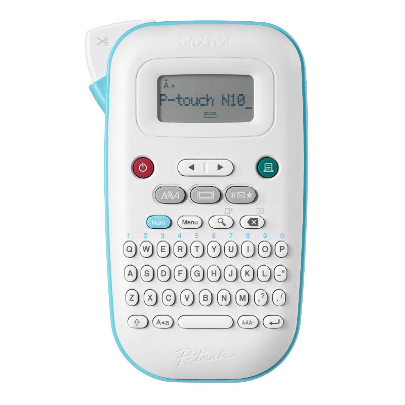 Brother P-touch Personal Handheld Label Maker Machine - White - PTN10