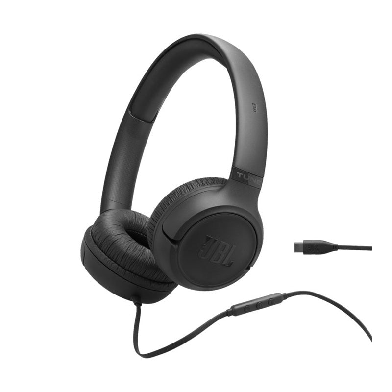 JBL TUNE 530C USB-C On-Ear Headphones - Black - JBLT530CBLKAM