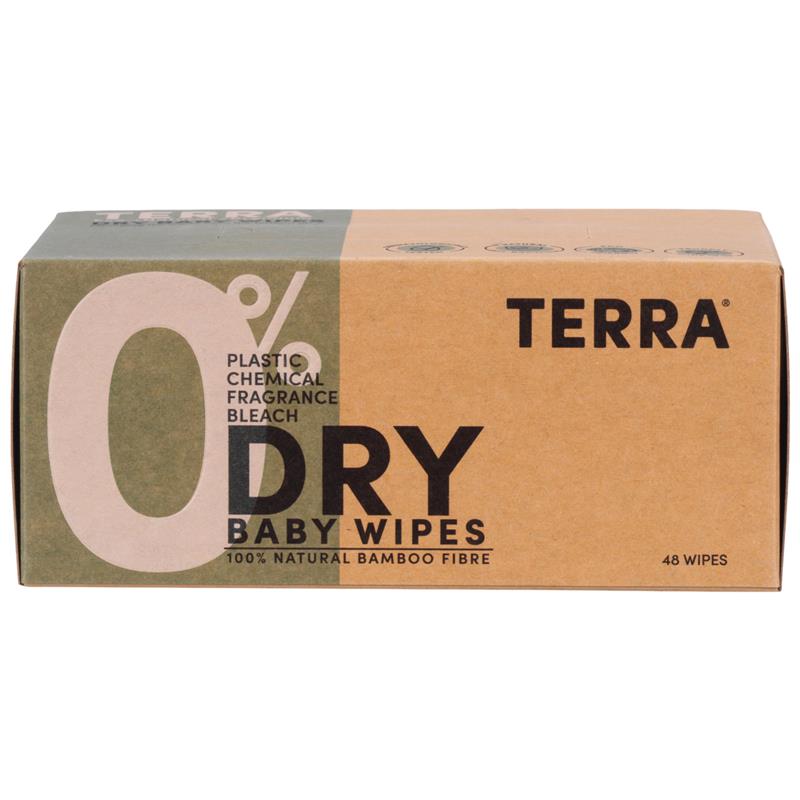 Terra Dry Baby Wipes - 48s