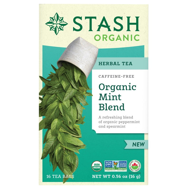 Stash Organic Mint Blend Herbal Tea - 16's