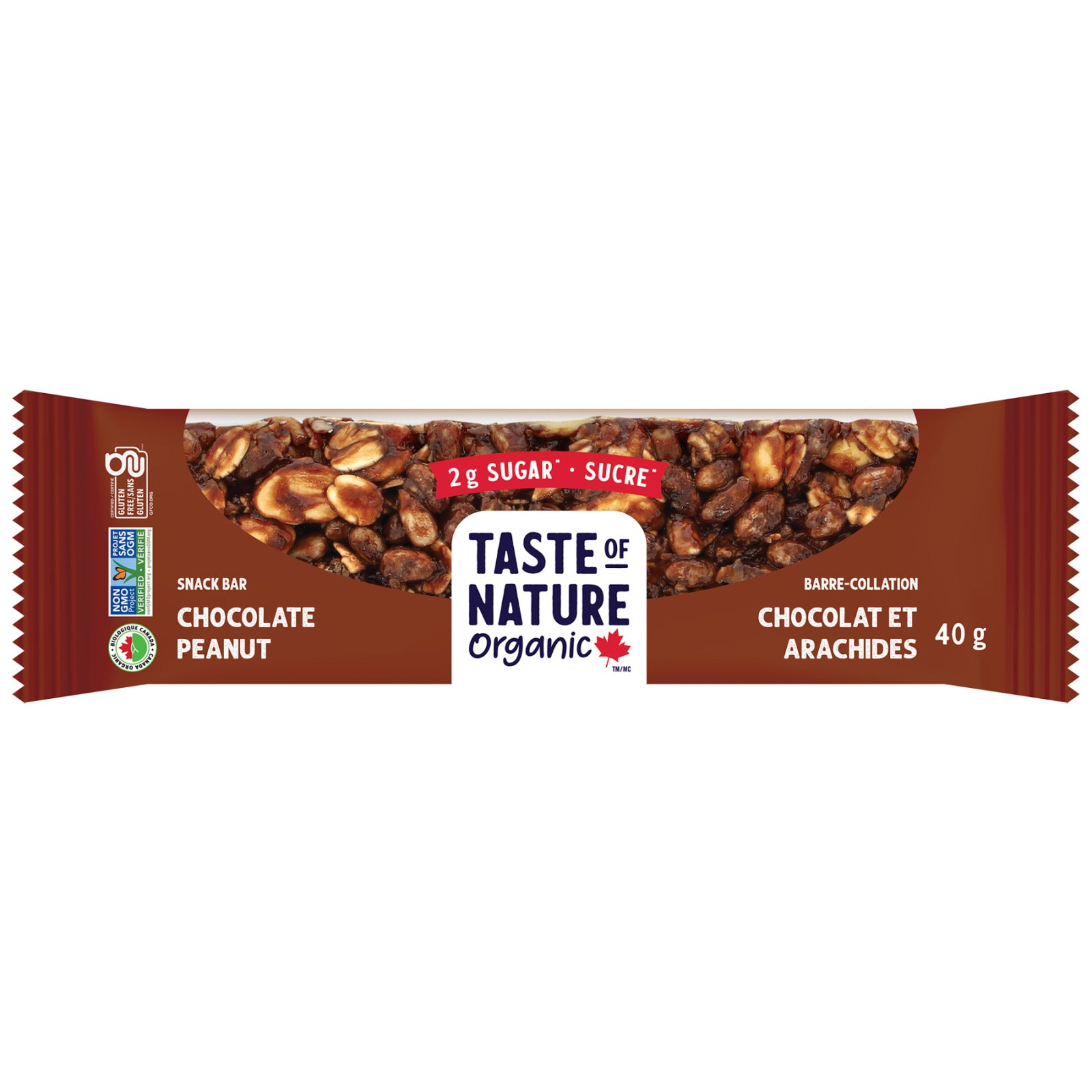 Taste Of Nature Chocolate Peanut Butter - 5x40g