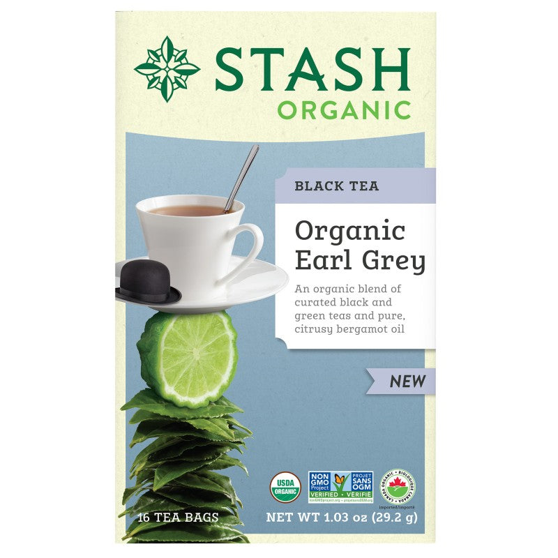 Stash Organic Earl Grey Black Tea - 16's