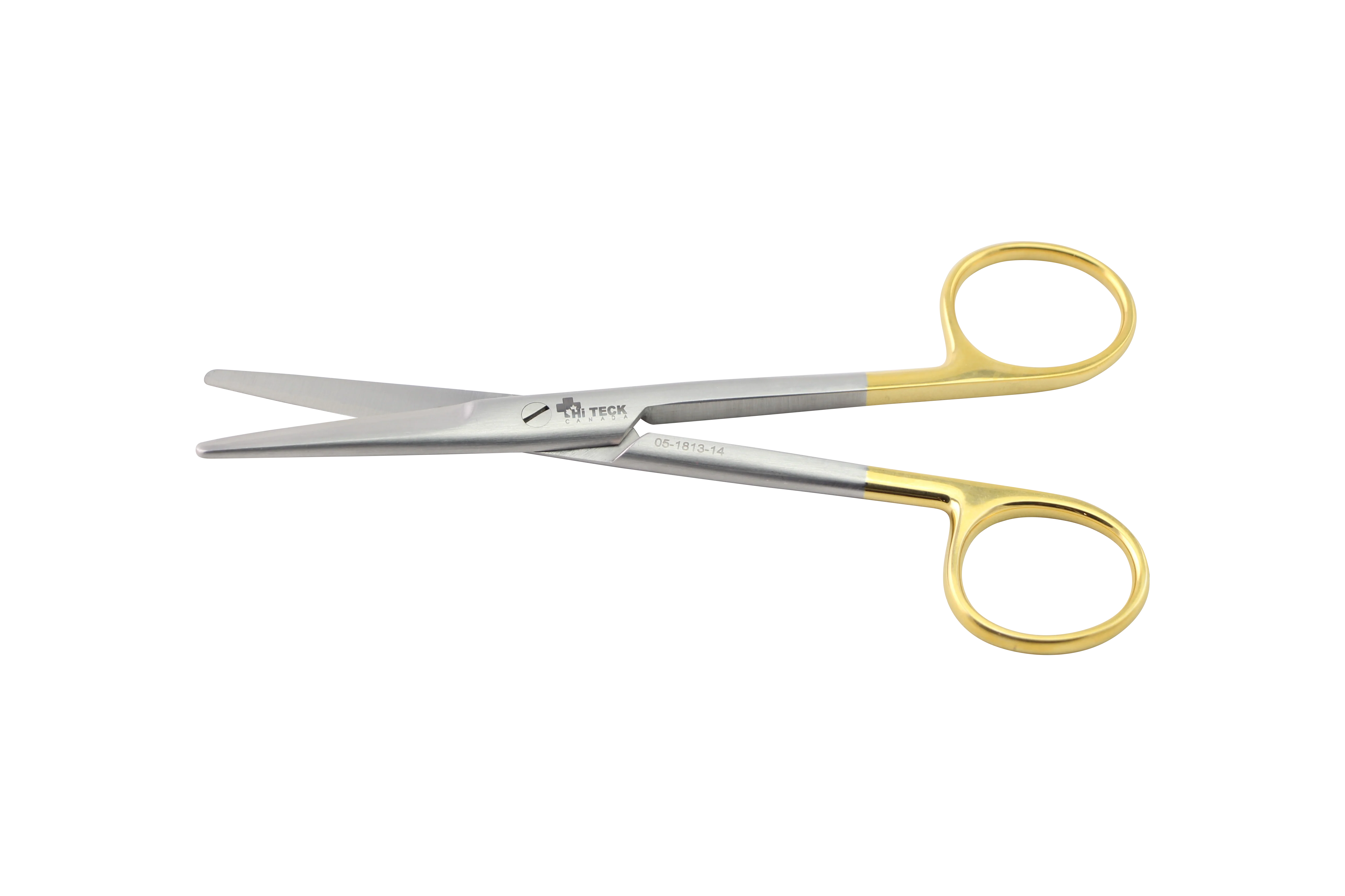 HiTeck Mayo Scissor, Straight, Beveled Blades, Tungsten Carbide, 14.5CM