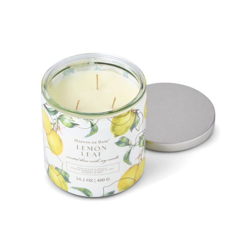 Maison de Base Candle Glass - Lemon Leaf