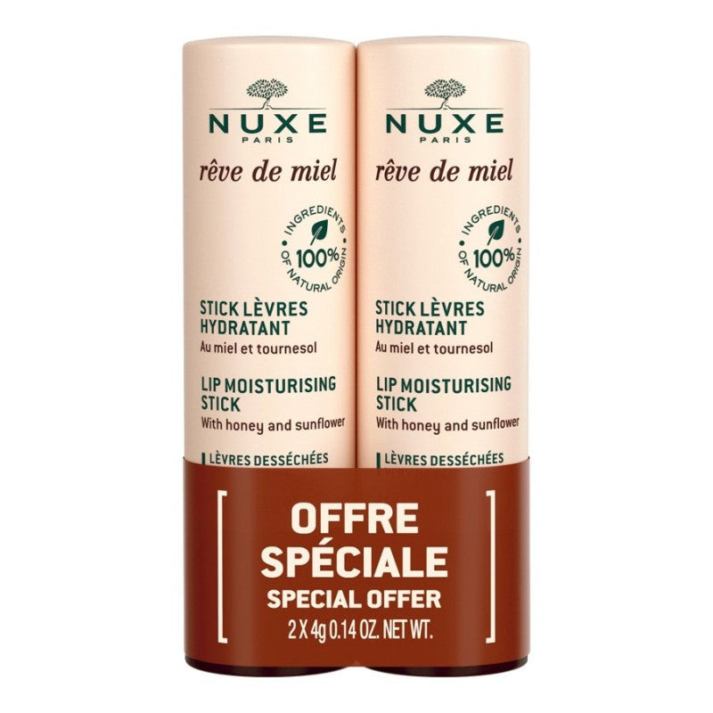 Nuxe Reve de Miel Lip Moisturizing Stick - 2 x 4g