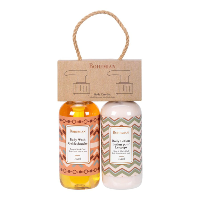 Bohemian Body Care Set - Rose / Black Oud - 2 pieces