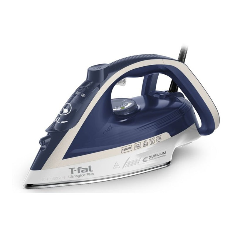 T-fal Ultraglide Plus FV5848Q0 Steam Iron - 1800 W - Dress Blue/Premium Silver