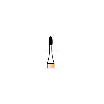 Alpen® Carbide Trimming and Finishing Burs – FG, Egg Shape 12 Flutes, Round End, 5/Pkg
