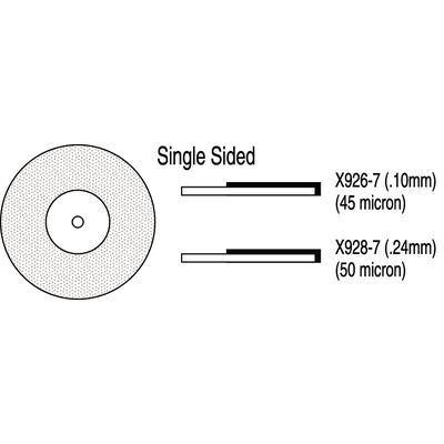 Thin-Flex® Diamond Discs – Single-Sided without Mandrel, 7/8" Diameter