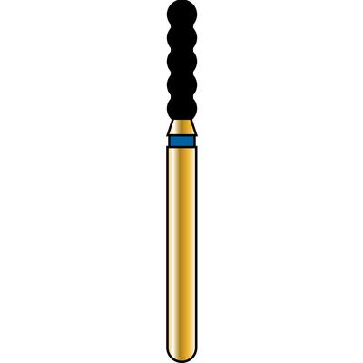 Alpen® Multi Use Diamond Burs – FG, Coarse, Blue, Striated Cylinder, 5/Pkg