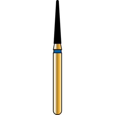 Alpen® Multi Use Diamond Burs – FG, Coarse, Blue, Cone, Narrow Tapered Round End, # 856N, 1.4 mm Diameter, 8.0 mm Length, 5/Pkg