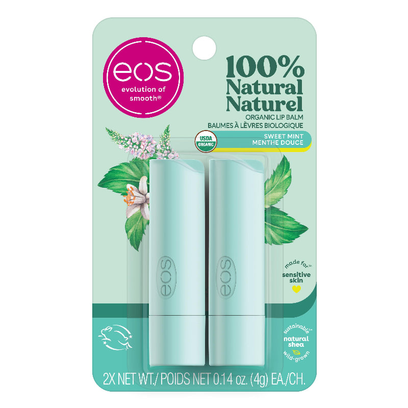 eos Lip Balm - Sweet Mint - 2 x 4g