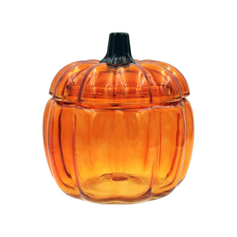 Pumpkin Shape Glass Jar - 1L - 6in