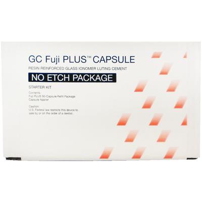 GC Fuji PLUS Luting Cement, No-Etch Capsule Starter Kit
