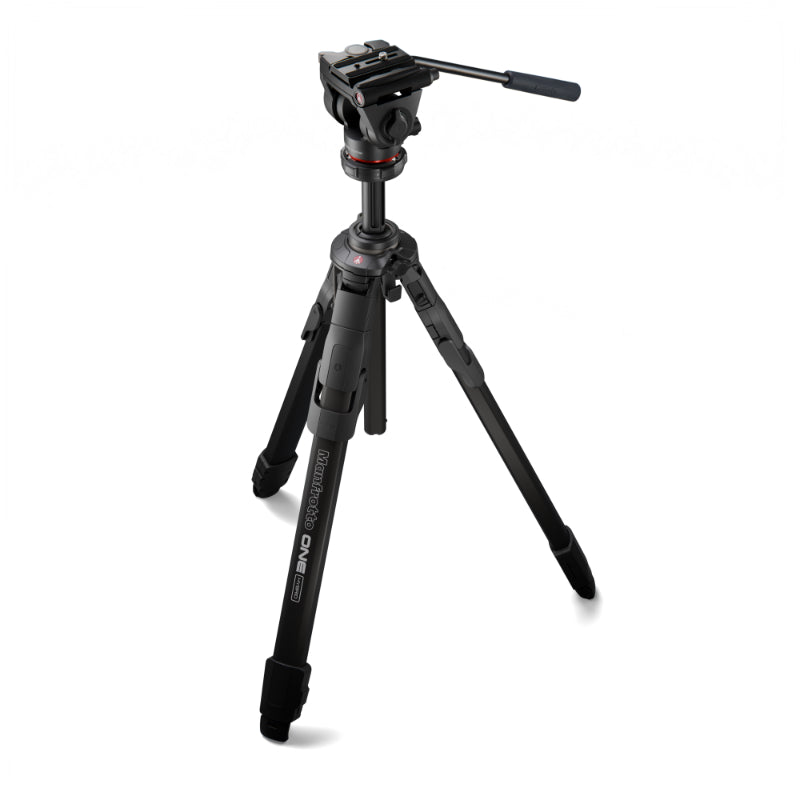 Manfrotto ONE Alu Tripod with Manfrotto 500X Fluid Head - MKONEA-500X