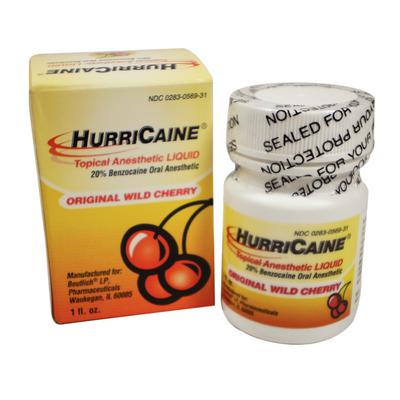 Hurricaine® Topical Anesthetic – 1 oz Liquid - Cherry | EXP - 03/2026 | Clearance