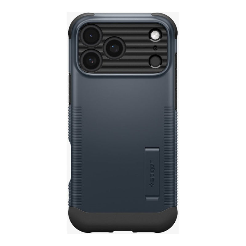 Spigen Slim Armor MagFit Polycarbonate / Thermoplastic Polyurethane (TPU) Back Cover for iPhone 17 Pro - Metal Slate
