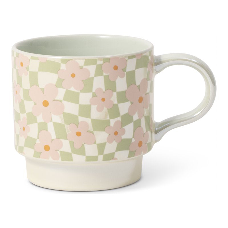 Brooklyn Steel Co. Mug - Floral Checker - 414ml