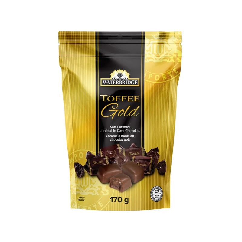 Waterbridge Toffee Gold Dark Chocolate Soft Caramel - 170g