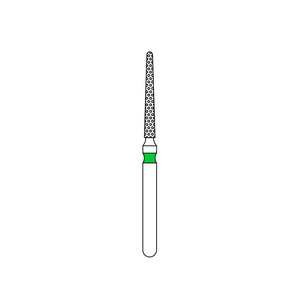Priva Rotary Diamond Burs - Round End Taper - 5/Pk