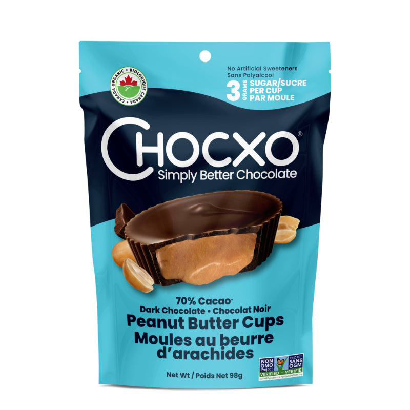 Chocxo Dark Peanut Butter Cups - 98g