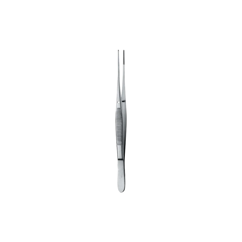 Semken Dressing Forcep, Serrated, Straight, 12CM