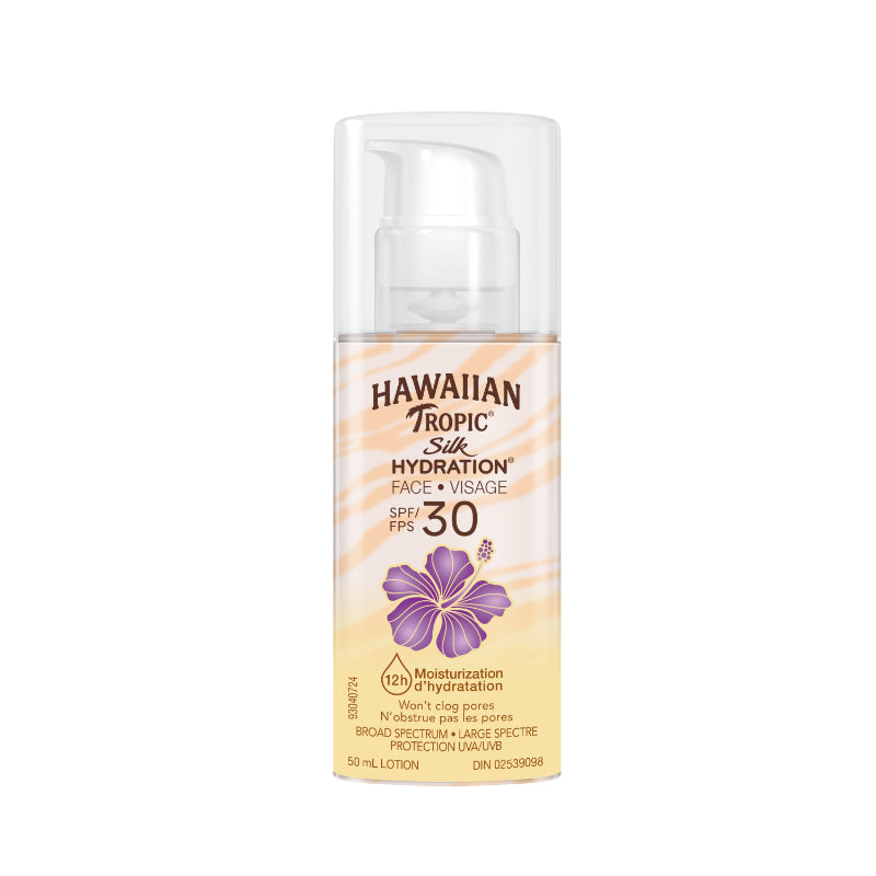 Hawaiian Tropic Silk Hydration Weightless Face Sunscreen Lotion - SPF 30 - 50ml