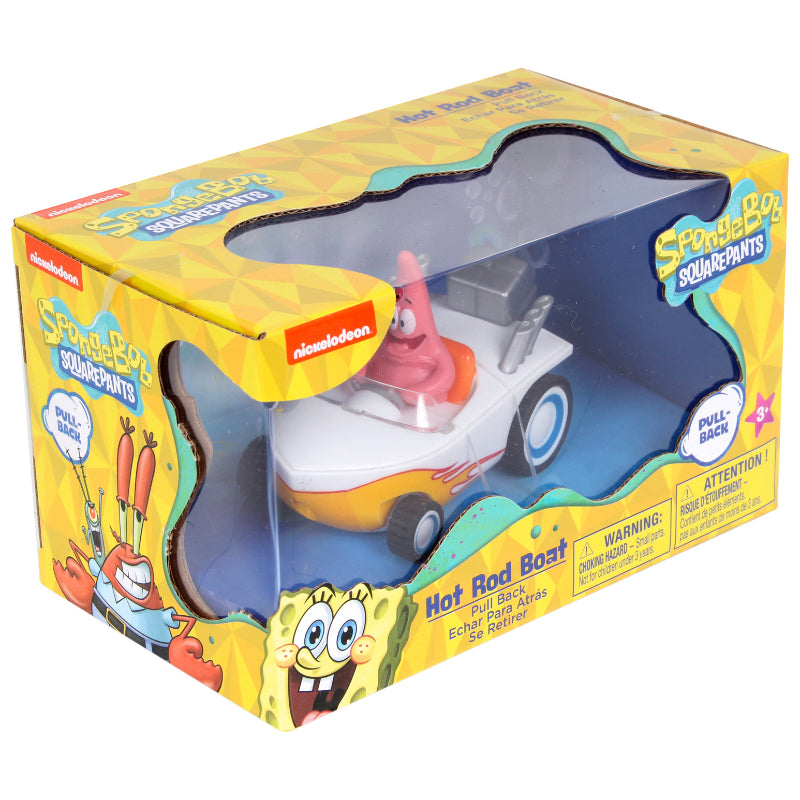 Nickelodeon SpongeBob Squarepants Pull Back Patrick Hot Rod Boat