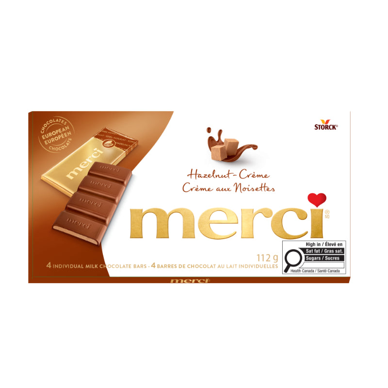 Merci Chocolate Bar - Hazelnut Creme - 112g