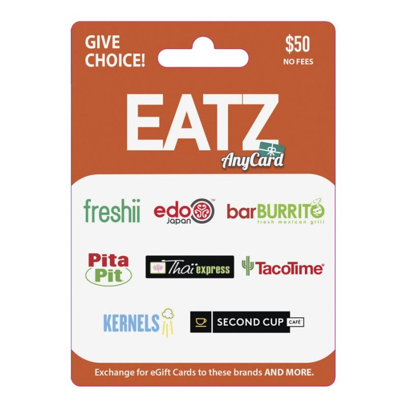 Anycard Eatz Gift Card - $50