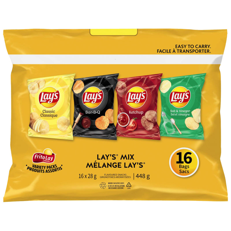 Frito-Lay Chips Variety Pack - Lay's Mix - 448g